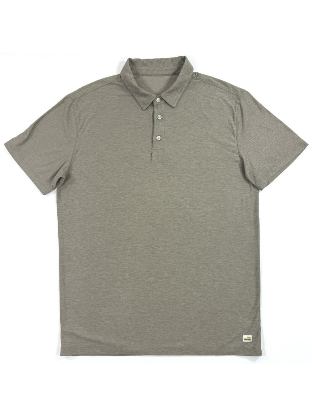 Vuori Strato Tech Polo Mens Size Medium Shirt Short Sleeve Performance Gray